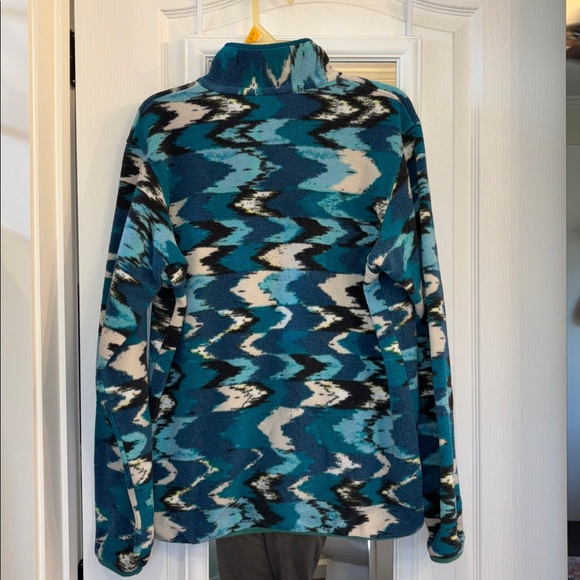 Patagonia Synchilla Trout Tales RARE Snap-T fleece Pullover sweater M - Picture 2 of 8